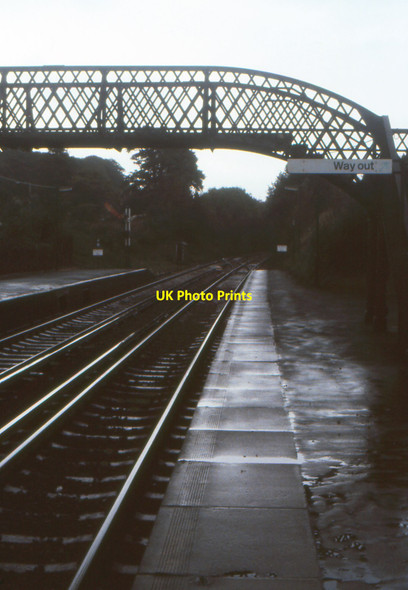 Photo 6"x4" Footbridge at Falmer station Coldean c1981