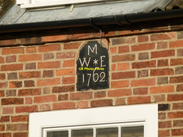 Photo 6"x4" Datestone on Heckadeck Cottage Nether Broughton c2015