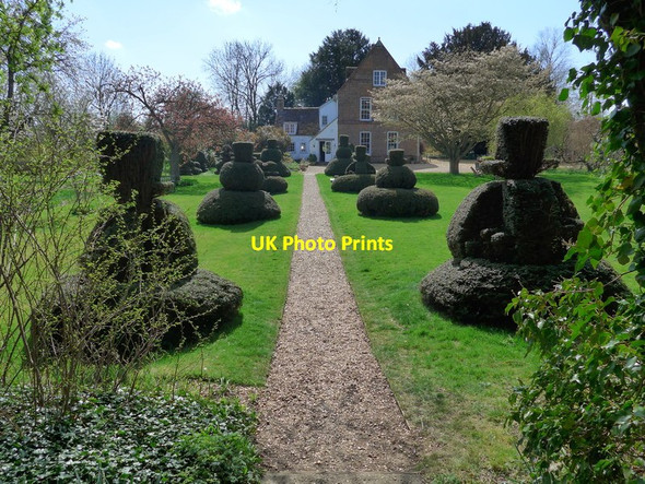 Photo 6"x4" The garden at The Manor House, Hemingford Grey St Ives\/TL3072 c2015