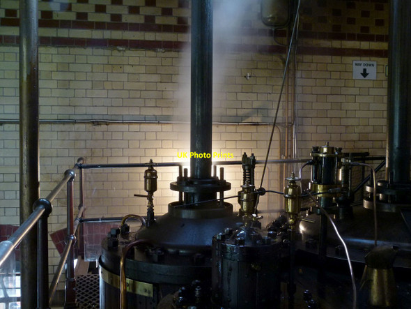 Photo 6"x4" Beam engines at Abbey Pumping Station Leicester c2015