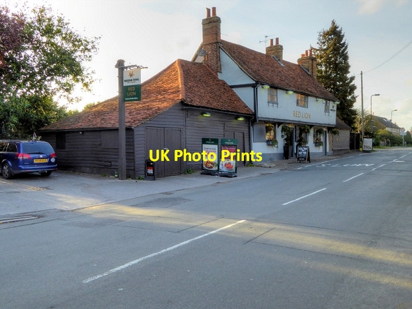 Photo 6"x4" The Red Lion, Langley Slough\/SU9979 c2015