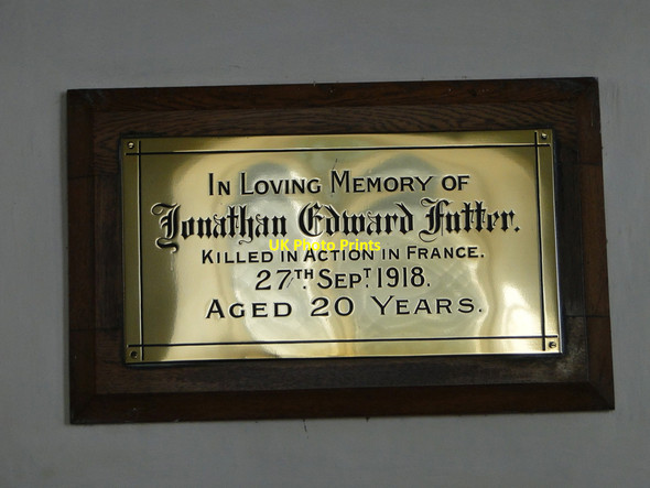 Photo 6"x4" The only war memorial in South Burlingham church Lingwood c2015