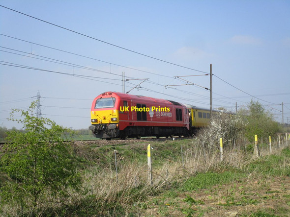 Photo 6"x4" Track testing train near Shaftholme Almholme c2015