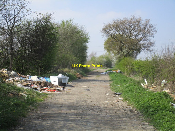 Photo 6"x4" Fly tipping on the Balk Almholme c2015