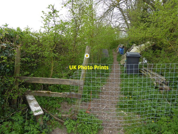Photo 6"x4" Uninviting footpath from Nutbane Clanville\/SU3149 c2015