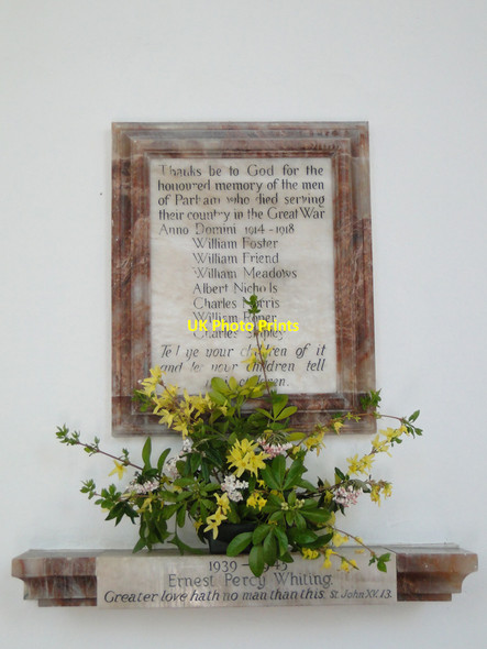 Photo 6"x4" The WW1 and WW2 Memorials in Parham church Parham c2015