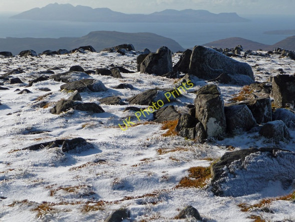 Photo 6"x4" On top of Beinn na Caillich Blackpark\/A' Phairce Dhubh c2008