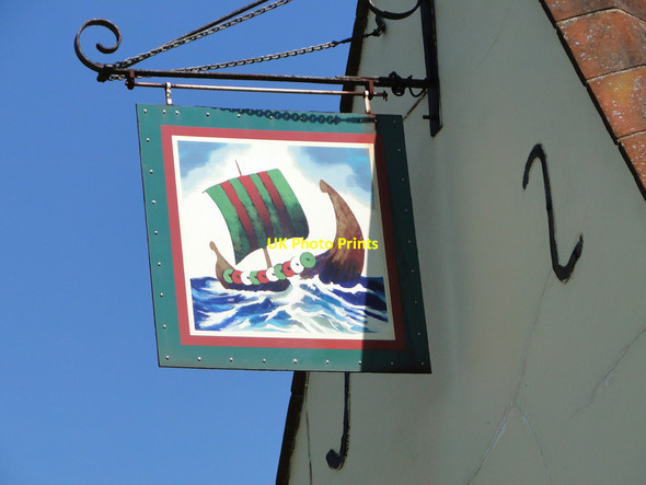 Photo 6"x4" The sign of The Ship Blaxhall c2015