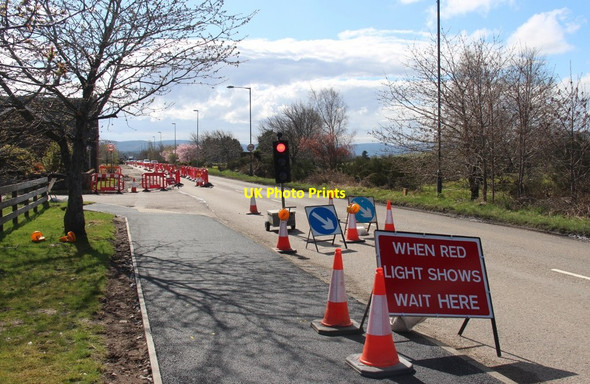 Photo 6"x4" Roadworks on the A862 in Muir of Ord Ardnagrask c2015
