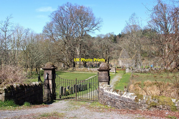 Photo 6"x4" Gateway to Kilmorie Chapel, Strathlachlan Garbhallt c2015