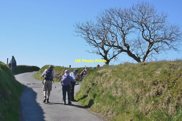 Photo 6"x4" Road junction near Ballaleigh Ballacarnane Beg c2015