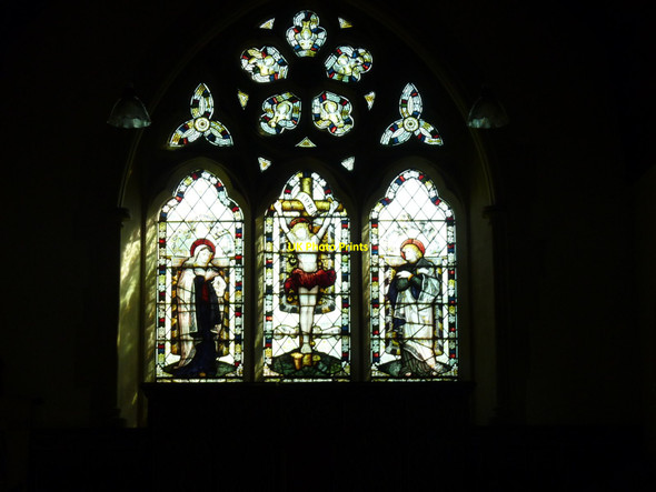 Photo 6"x4" Stained Glass, St Mary's church Wick\/SO9645 c2015