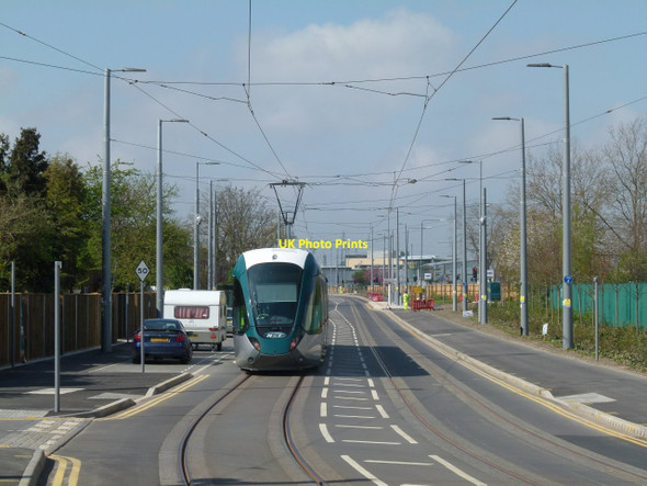 Photo 6"x4" Tram on Meadows Way West West Bridgford c2015 P1