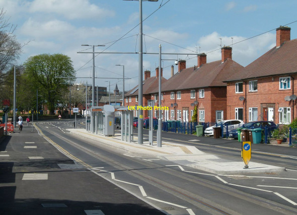 Photo 6"x4" Gregory Street tram stop Dunkirk\/SK5538 c2015
