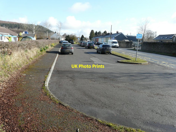 Photo 6"x4" Cars parked outside Llangybi School Betws Bledrws c2015