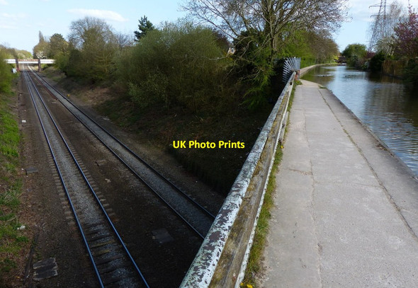 Photo 6"x4" Grand Union Canal Aqueduct Royal Leamington Spa c2015