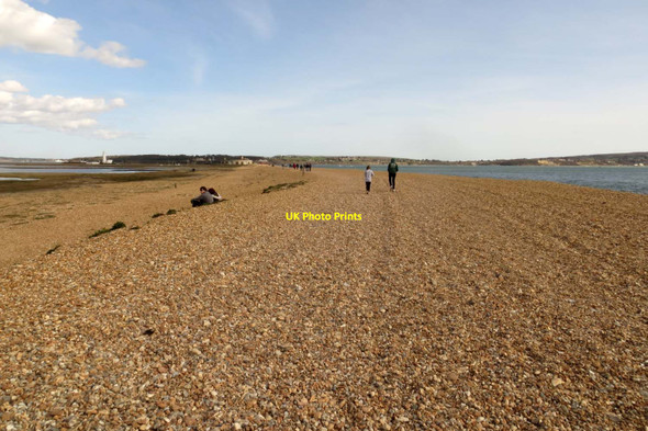 Photo 6"x4" The Solent Way on Hurst Spit Keyhaven c2015