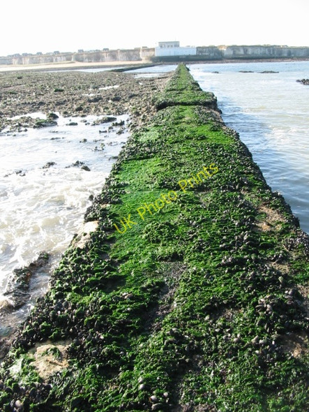 Photo 6"x4" Looking towards the shore along an outfall pipe Kingsgate\/TR3970 c2008