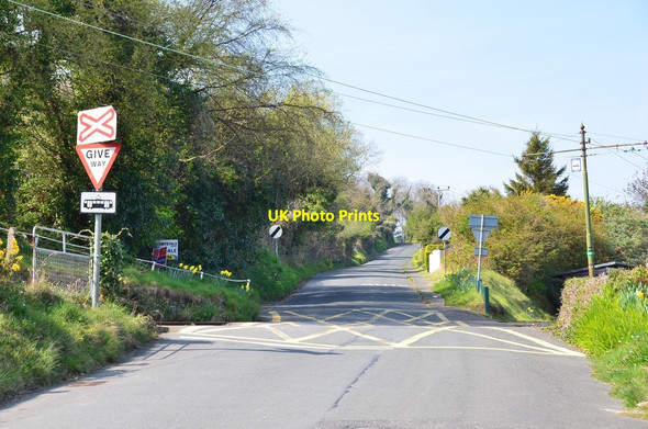 Photo 6"x4" Tram crossing, Port Lewaigue Ramsey\/SC4594 c2015