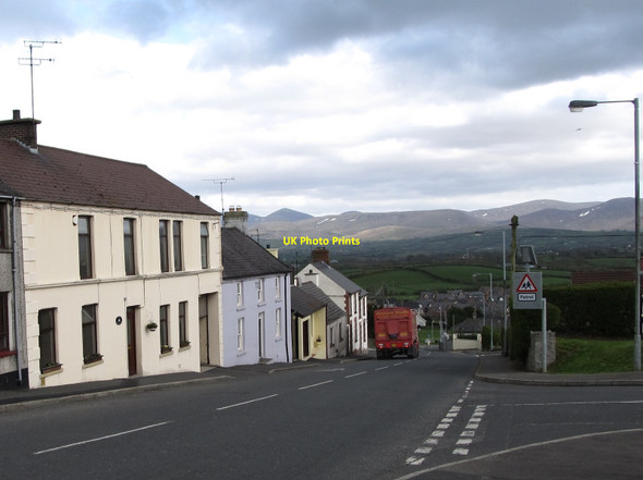 Photo 6"x4" Downpatrick Street descending  south-eastwards below the Ulsterbus Station Rathfriland c2013