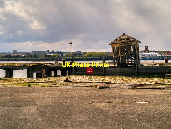 Photo 6"x4" Princes Jetty, Liverpool Seacombe c2015