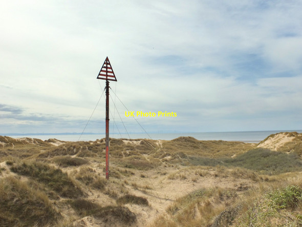 Photo 6"x4" Historic navigational marker at Formby Point Formby c2015