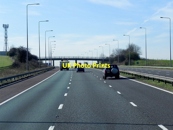 Photo 6"x4" Southbound M6 near Charnock Richard Charnock Green c2015