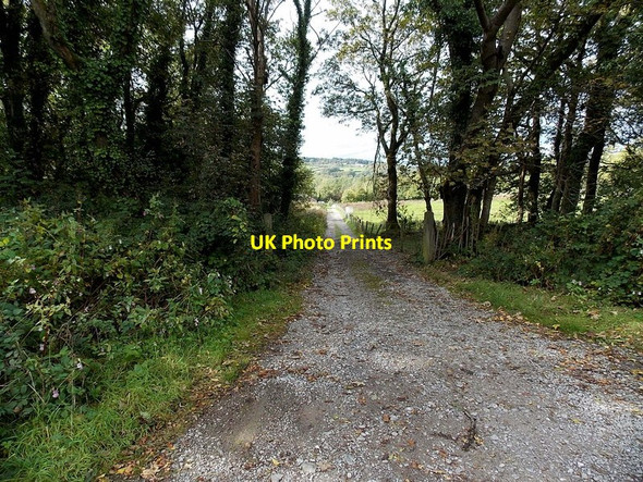 Photo 6"x4" West along a path near the M4 motorway, Pen-y-Cae Pen-y-cae\/SS9082 c2014
