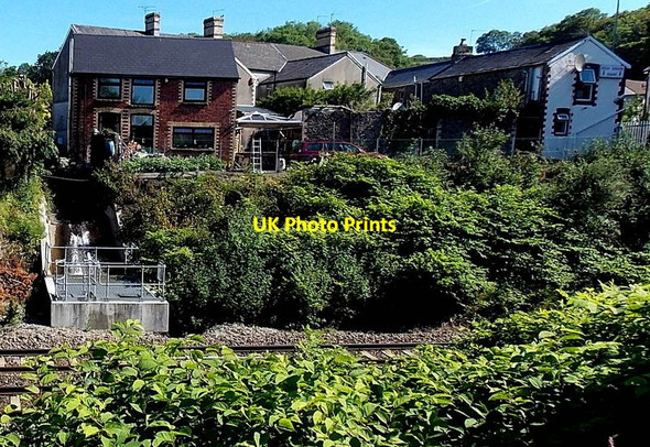 Photo 6"x4" Small river enters a culvert near Llanharan railway station Llanharan c2014