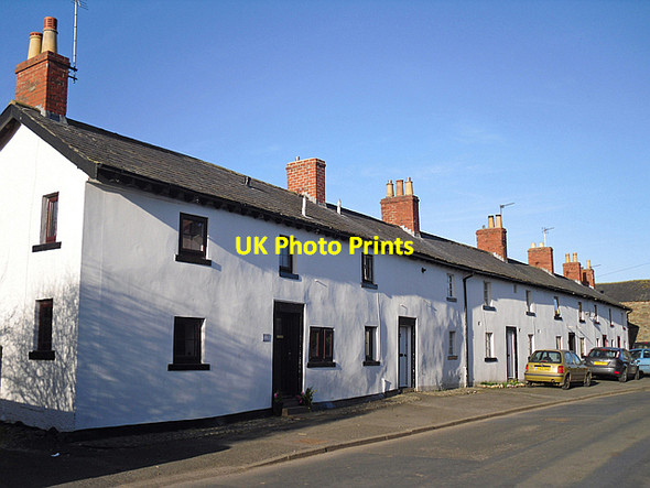 Photo 6"x4" White Row, Burgh by Sands Burgh by Sands c2015