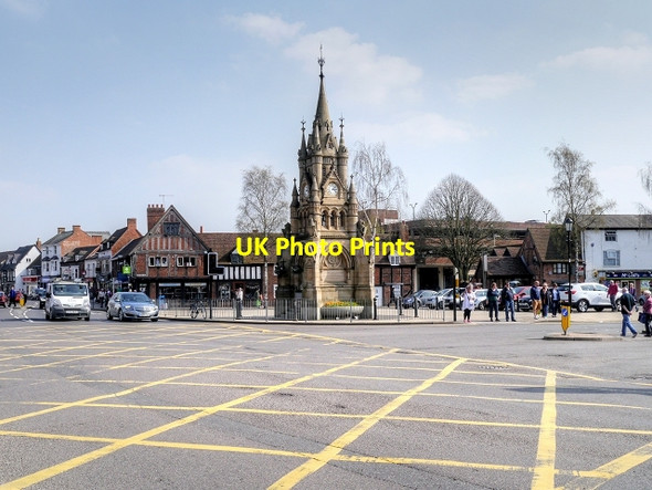Photo 6"x4" Stratford-Upon-Avon Market Square Stratford-upon-Avon c2015