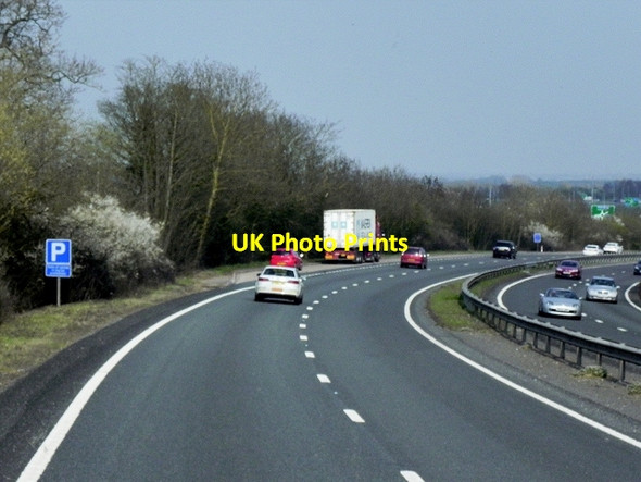 Photo 6"x4" Layby on the Eastbound A46 (Stratford Road) Longbridge\/SP2662 c2015