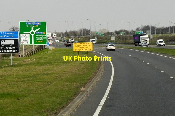 Photo 6"x4" Eastbound A46 near Sherbourne Longbridge\/SP2662 c2015