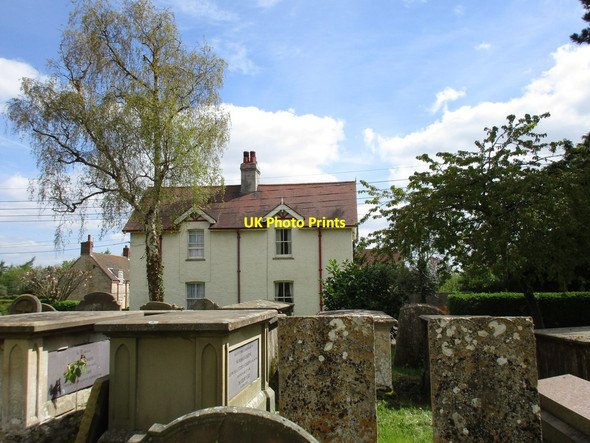 Photo 6"x4" Churchyard tombs and cottage, Rowston Rowston\/TF0856 c2015