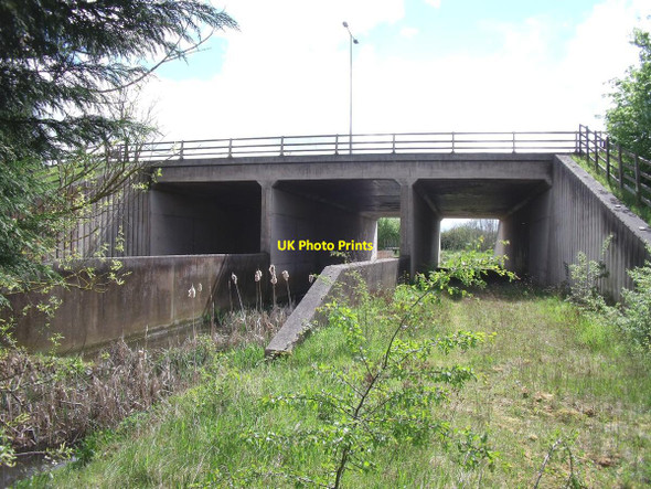 Photo 6"x4" Farm access and drain culvert under the A50 Cavendish Bridge c2015