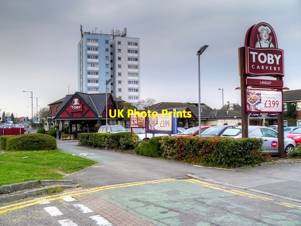 Photo 6"x4" Langley, London Road approaching the Toby Carvery Slough\/SU9979 c2015