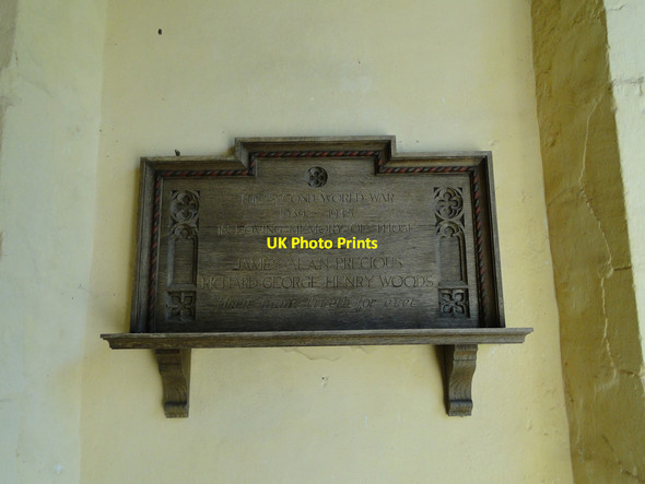 Photo 6"x4" The WW2 Memorial in Burgate church Burgate c2015