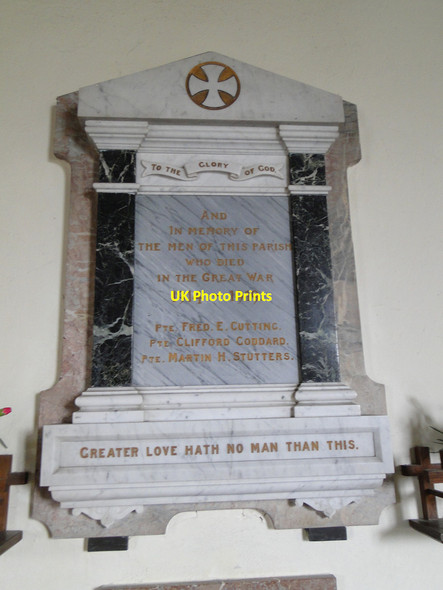 Photo 6"x4" The WW1 Memorial in Honington church Honington\/TL9174 c2015