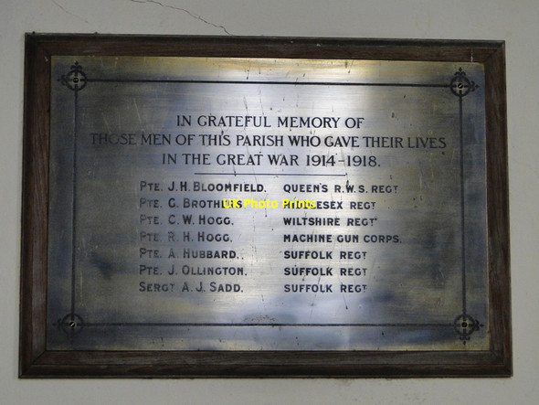 Photo 6"x4" Coney Weston War Memorial Fen Street\/TL9879 c2015