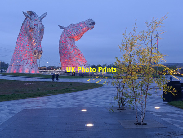 Photo 6"x4" The Helix at Dusk Falkirk c2015
