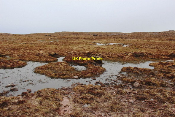 Photo 6"x4" Moorland plateau in Northwest Sutherland Achriesgill c2015