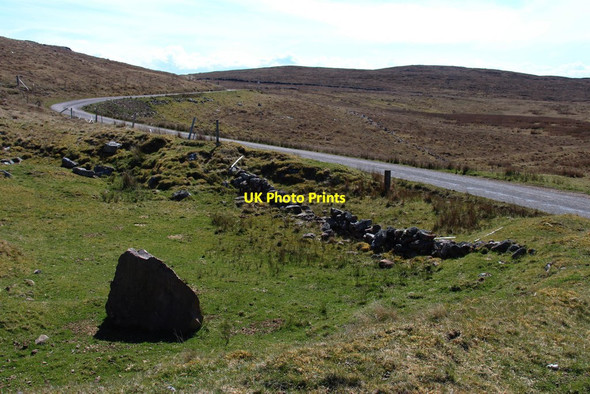 Photo 6"x4" Old roadside quarry by the moors of Rubha Stoer Clashmore\/NC0331 c2015