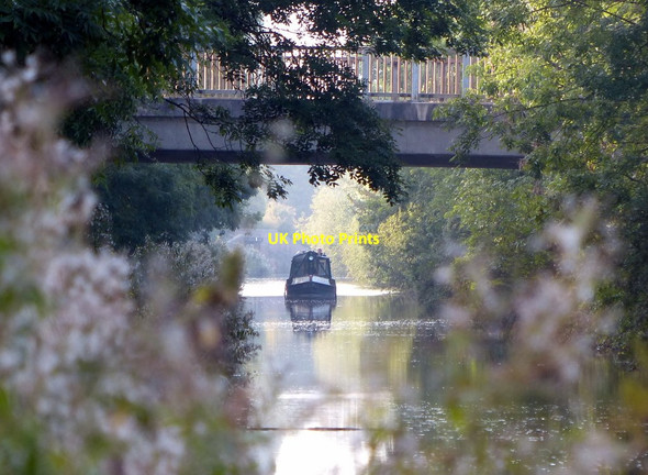 Photo 6"x4" Narrowboat heading along the Oxford Canal Potter's Green\/SP3782 c2014