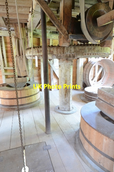 Photo 6"x4" Topcliffe Watermill - Stone floor Meldreth c2015 P1