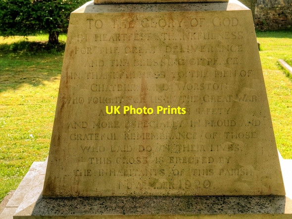 Photo 6"x4" War Memorial Dedication, Chatburn Christ Church Chatburn c2015