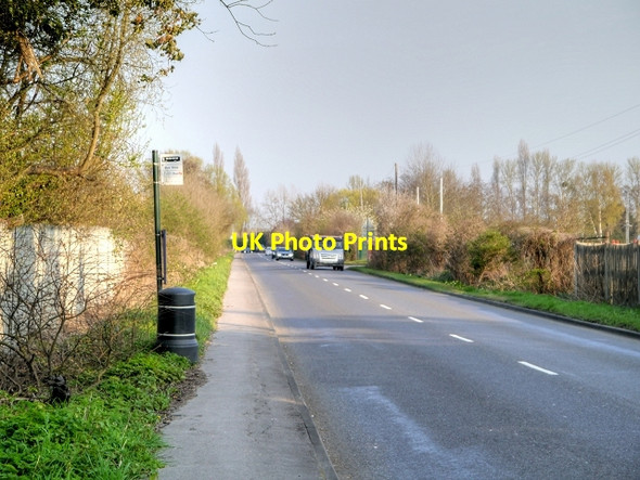 Photo 6"x4" Bus Stop on Datchet Road Datchet Common c2015