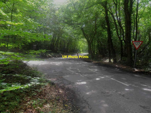 Photo 6"x4" Junction of Merle Common Road and Red Lane Merle Common c2014