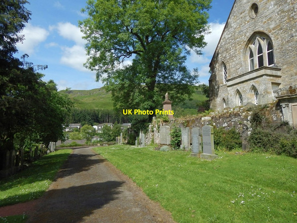 Photo 6"x4" Strathblane Cemetery Strathbalne c2014