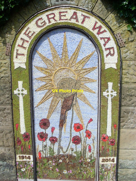 Photo 6"x4" Well Dressing at Rowsley Pilhough c2014
