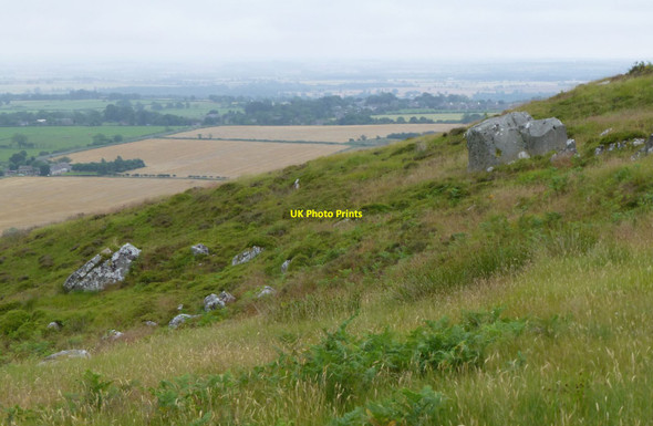 Photo 6"x4" Boulders on eastern slopes of Mount Pleasant Healey Cote c2014
